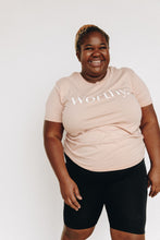 Load image into Gallery viewer, Worthy Full Length Tee - Empowerment Pink
