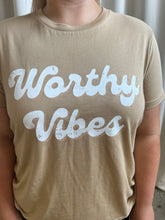 Load image into Gallery viewer, Worthy Vibes Tee - 3 Colours
